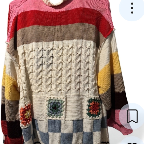 POL Colorful Crochet Women's Cardigan - Picture 4 of 6